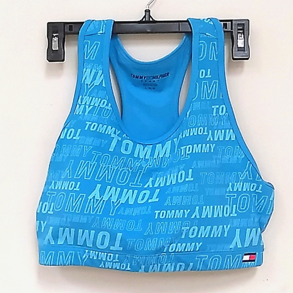 Tommy Hilfiger woman's sport bra, teal NWOT